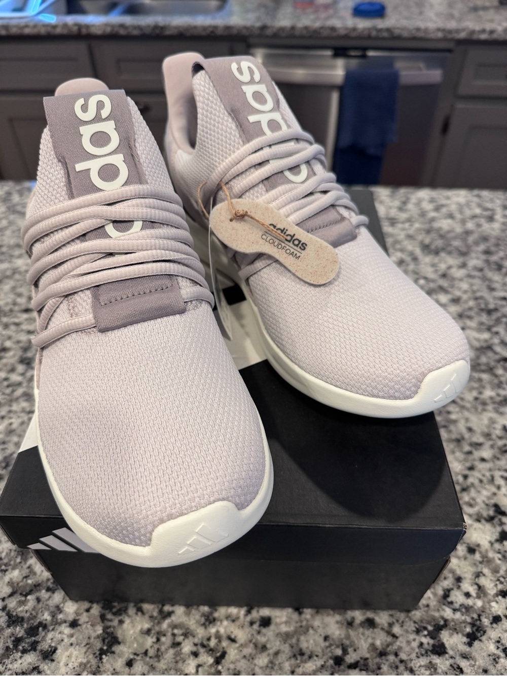 adidas Cloudfoam Athletic Sneakers in Light Lavender